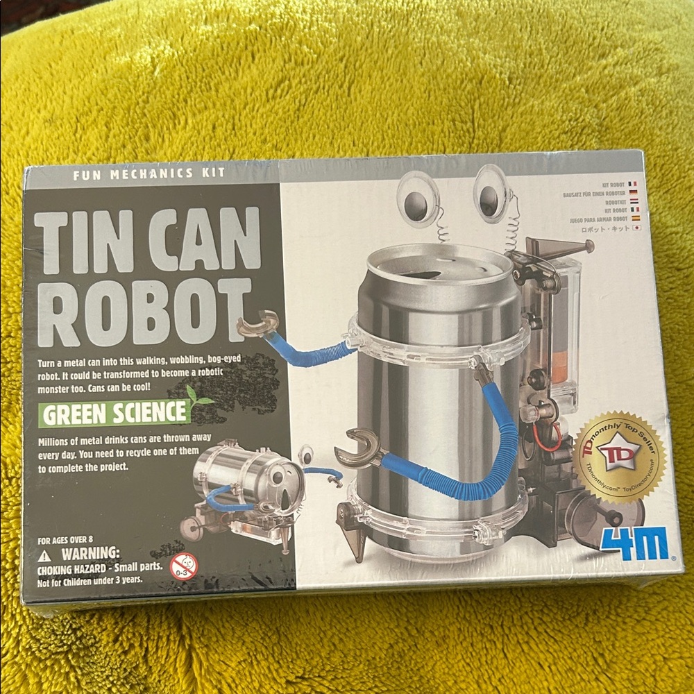 4M Tin Can Robot Kit. New